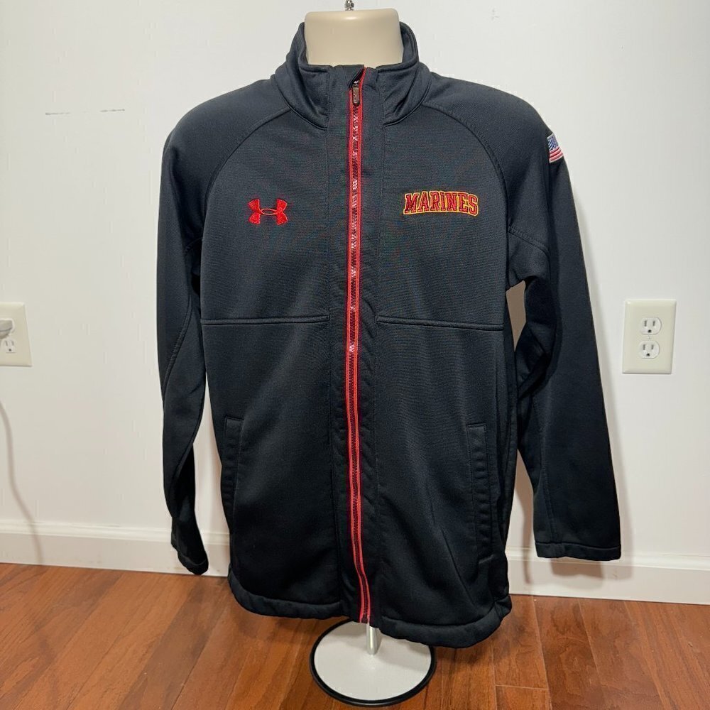 Men's UnderArmour Marines Full Zipper Jacket - Size Small